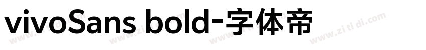 vivoSans bold字体转换